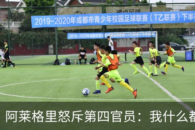 阿莱格里怒斥第四官员：我什么都没说，却吃了红牌