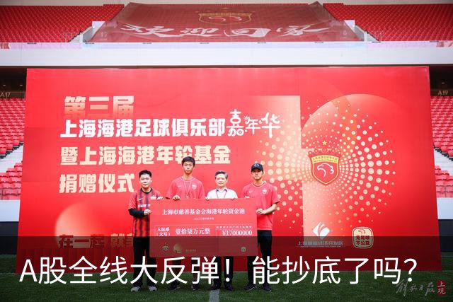 A股全线大反弹！能抄底了吗？